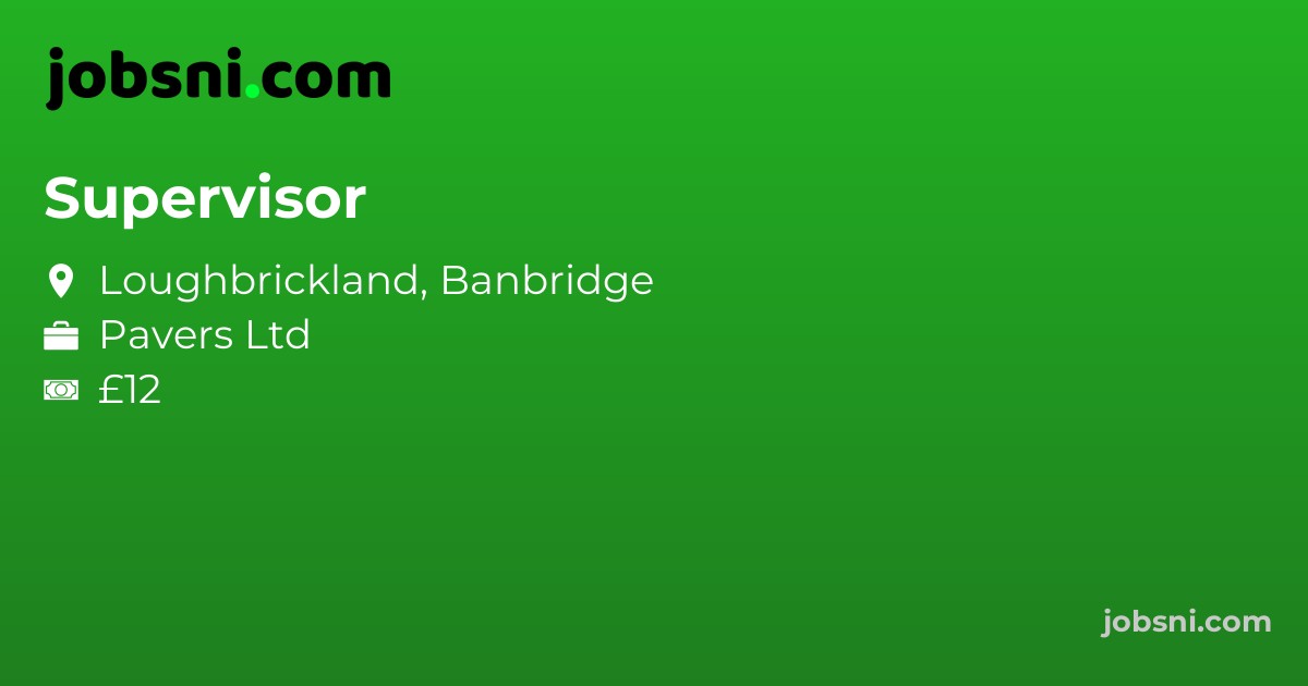 Supervisor - Apply Now