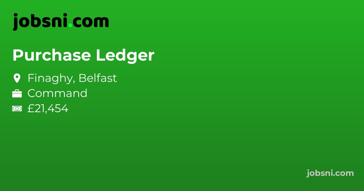 Purchase Ledger - Apply Now