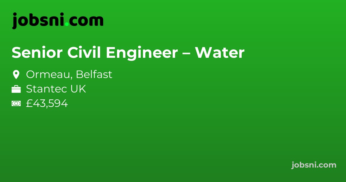 Senior Civil Engineer – Water - Apply Now