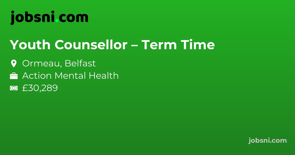 Youth Counsellor – Term Time - Apply Now