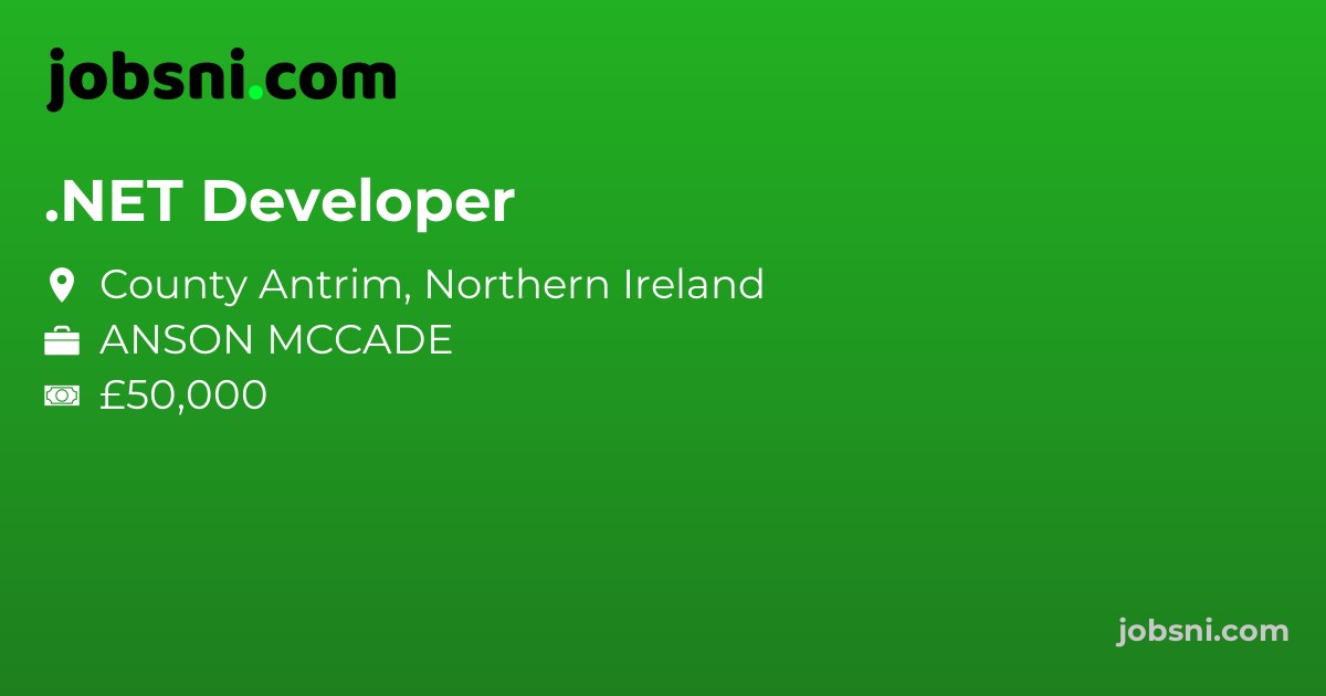 .NET Developer - Apply Now