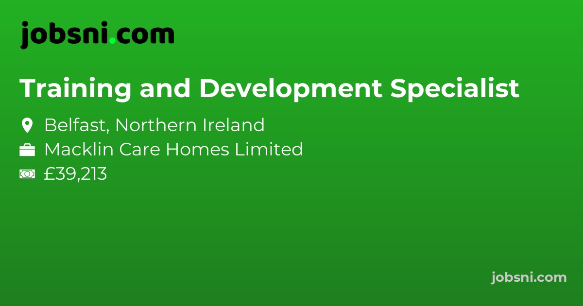 Training and Development Specialist - Apply Now