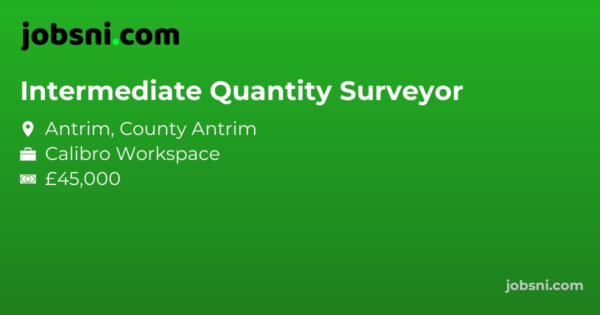 Intermediate Quantity Surveyor - Apply Now