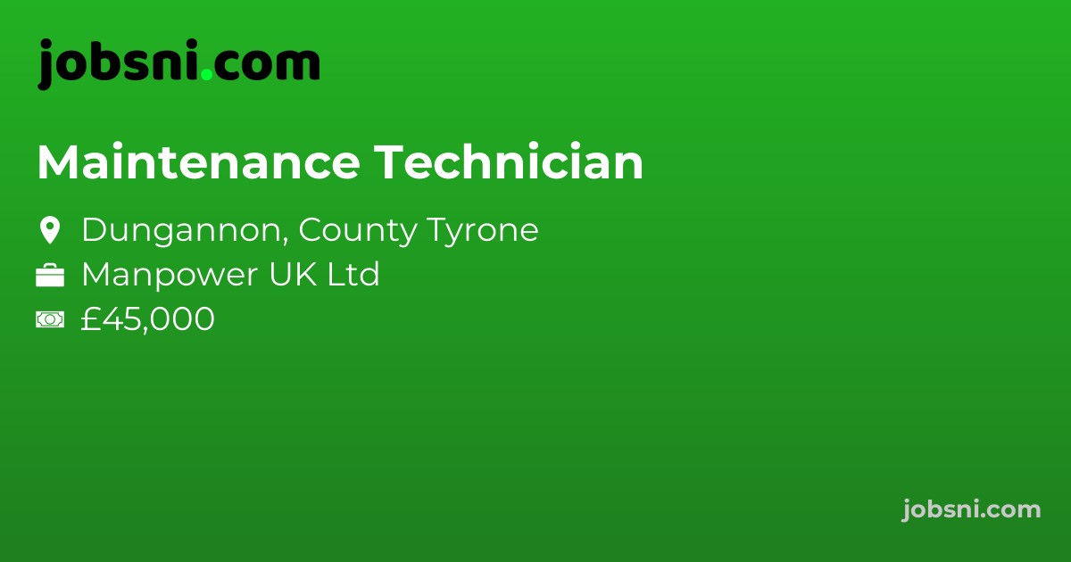 Maintenance Technician - Apply Now