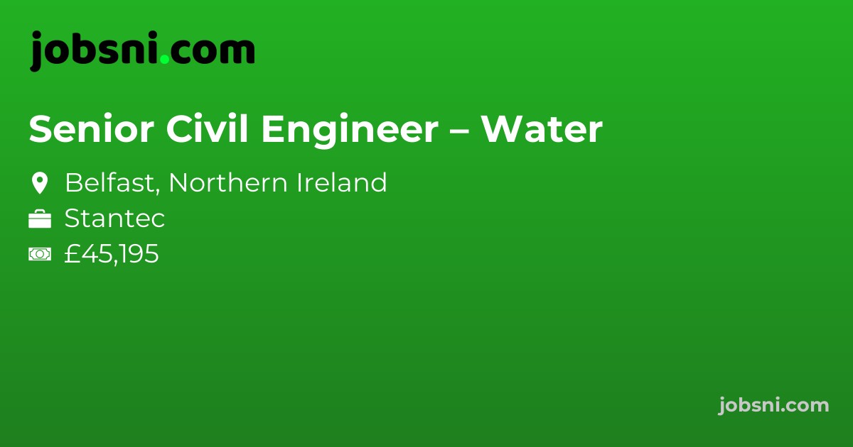 Senior Civil Engineer – Water - Apply Now
