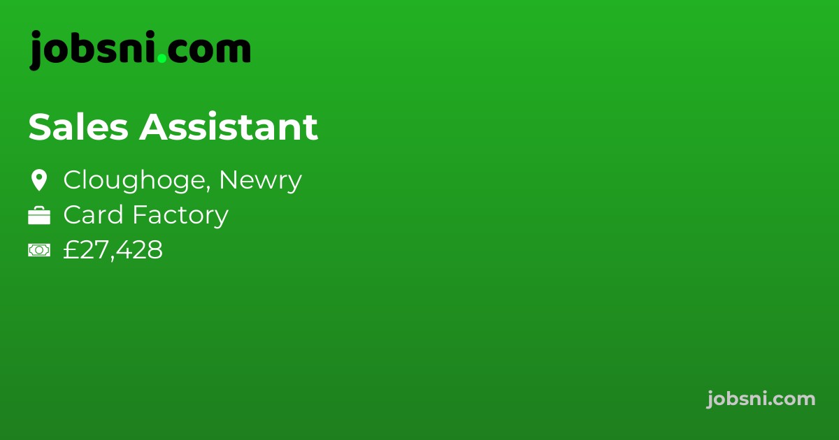 Sales Assistant - Apply Now