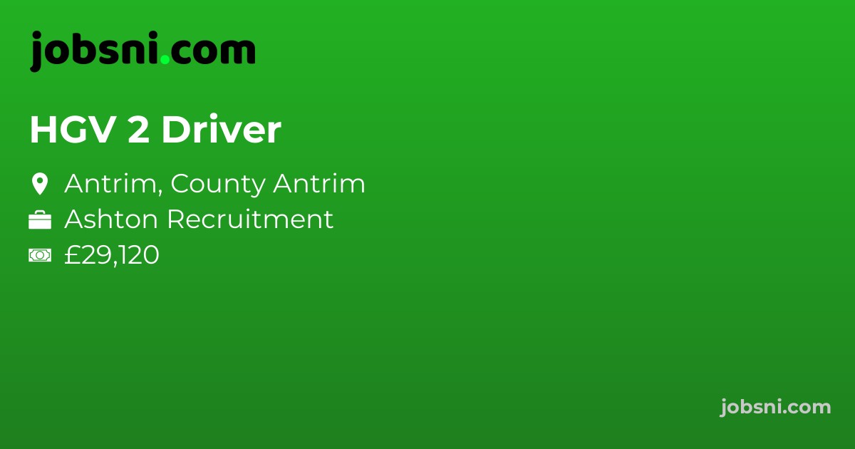 HGV 2 Driver - Apply Now