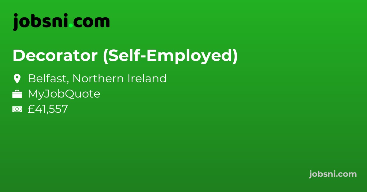 Decorator (Self-Employed) - Apply Now