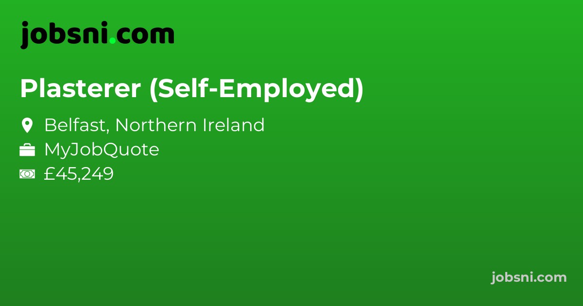 Plasterer (Self-Employed) - Apply Now