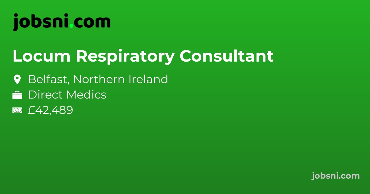 Locum Respiratory Consultant - Apply Now