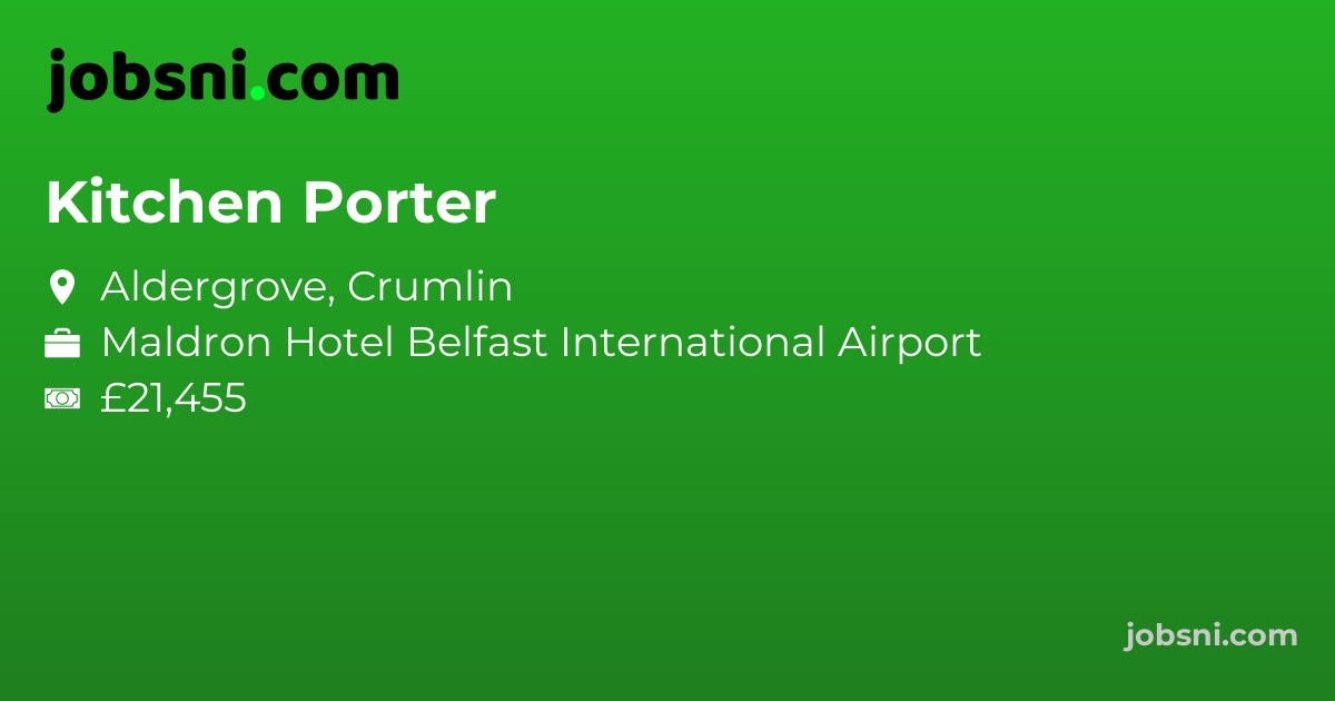 Kitchen Porter - Apply Now