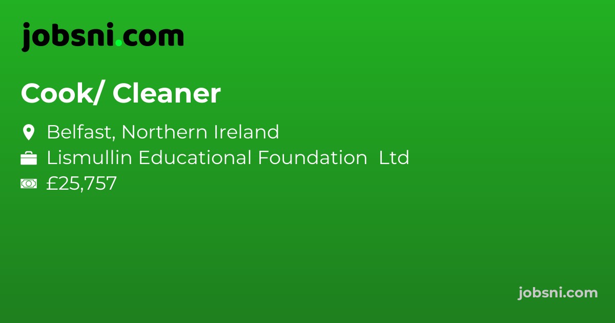 Cook/ Cleaner - Apply Now