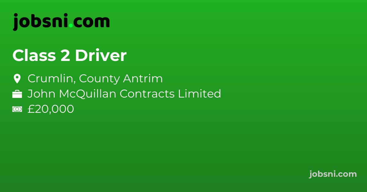 Class 2 Driver - Apply Now