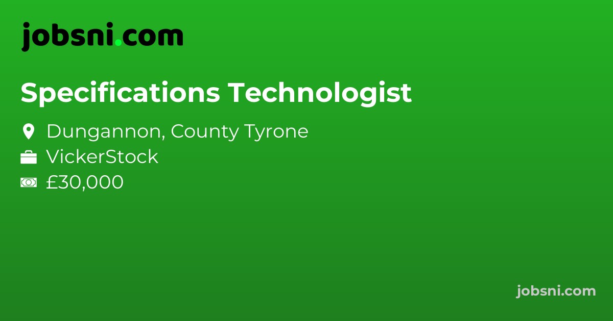 Specifications Technologist - Apply Now