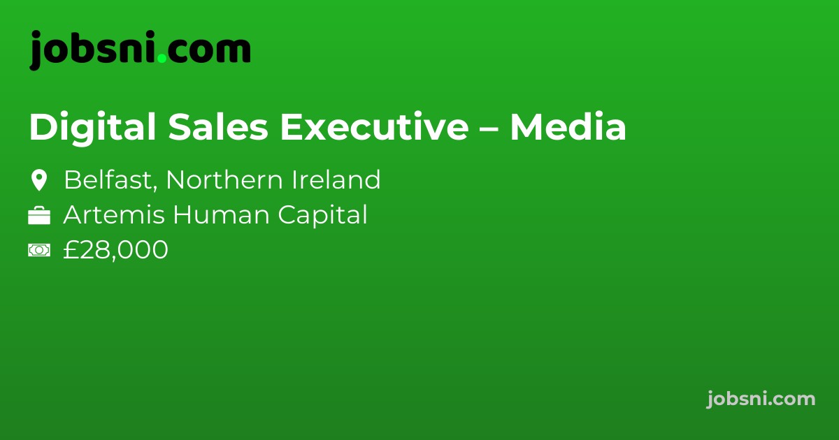 Digital Sales Executive – Media - Apply Now