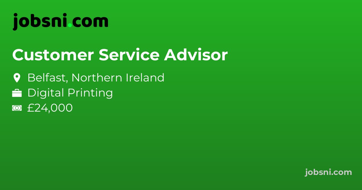 Customer Service Advisor - Apply Now