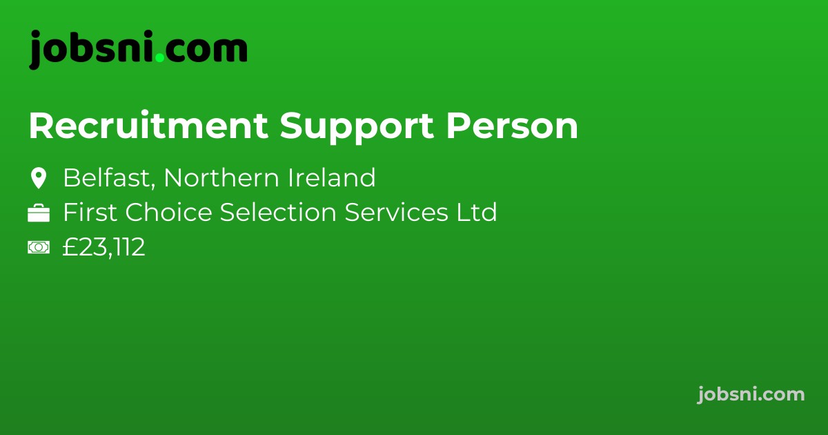 Recruitment Support Person - Apply Now