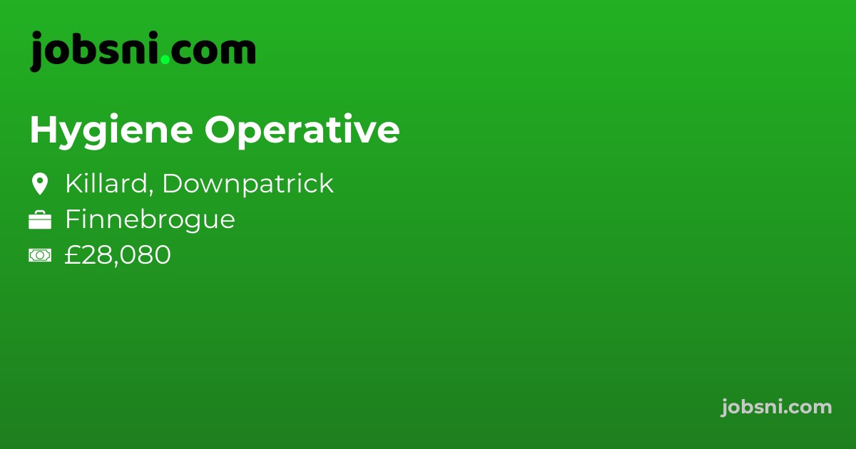 Hygiene Operative - Apply Now