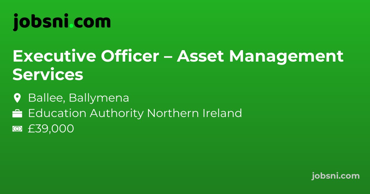 Executive Officer – Asset Management Services - Apply Now