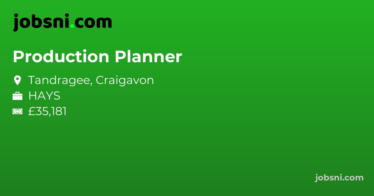 Production Planner - Apply Now