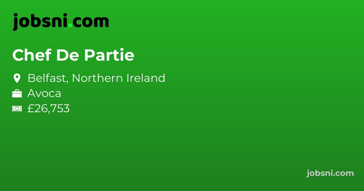 Chef De Partie - Apply Now