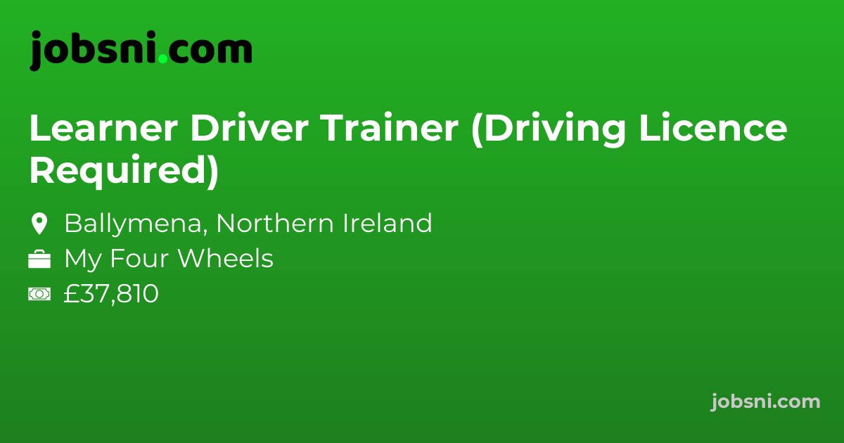 Learner Driver Trainer (Driving Licence Required) - Apply Now
