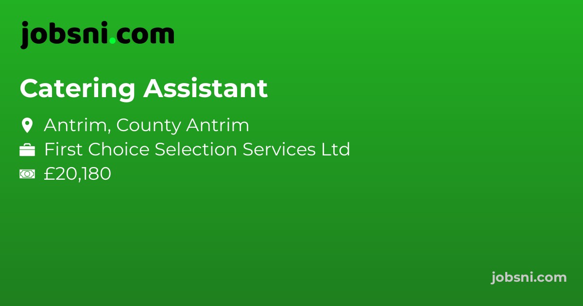 Catering Assistant - Apply Now