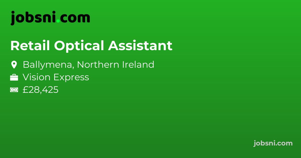 Retail Optical Assistant - Apply Now