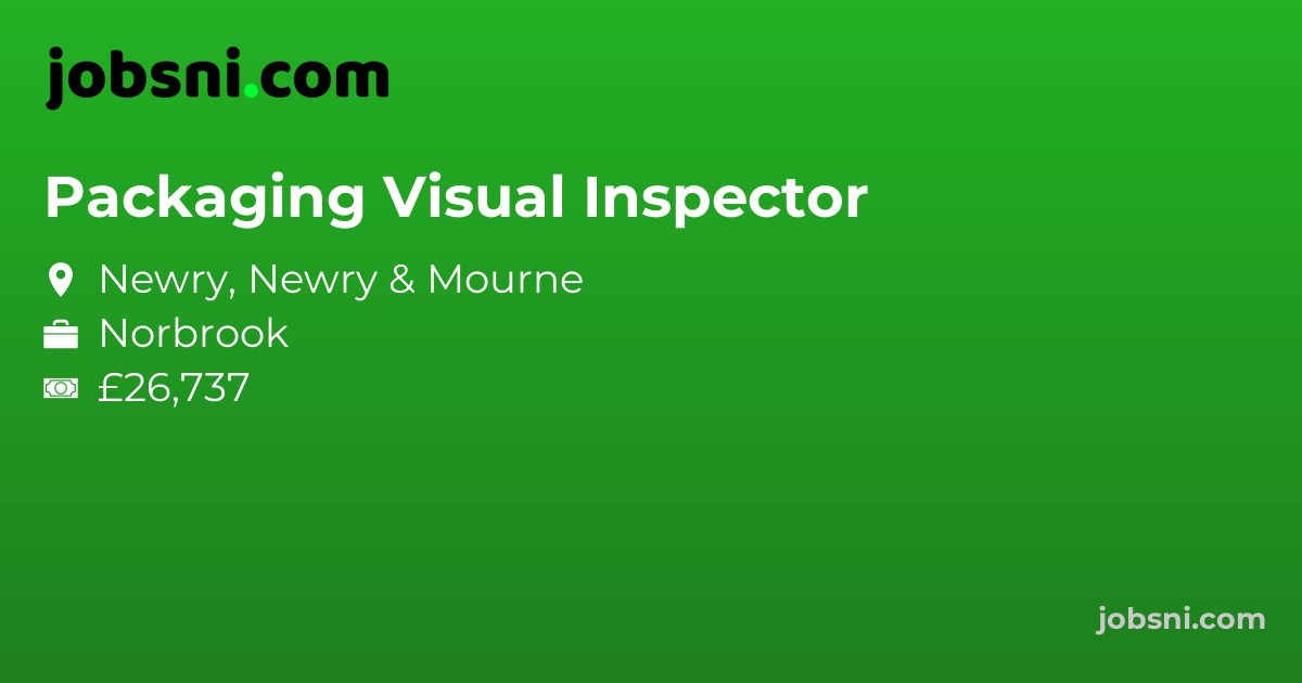 Packaging Visual Inspector - Apply Now