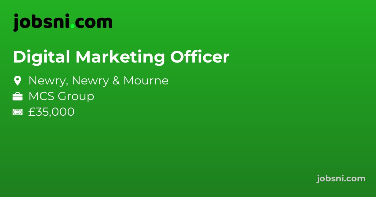 Digital Marketing Officer - Apply Now