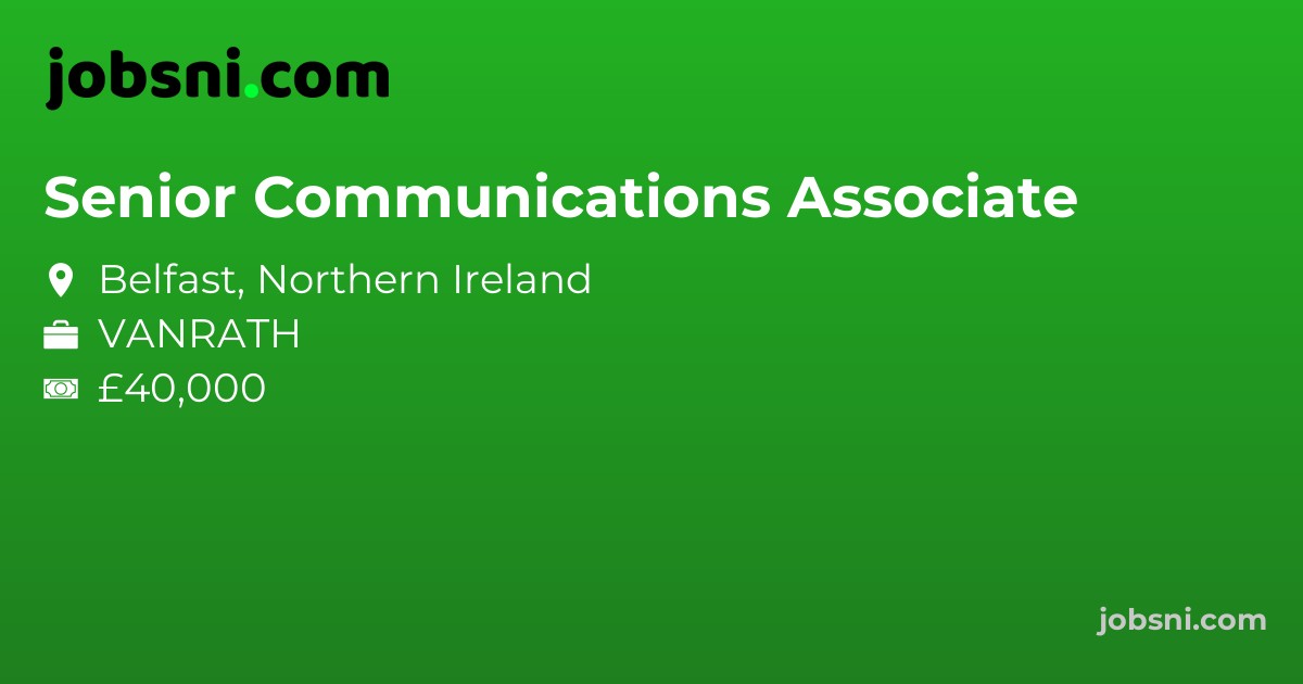 Senior Communications Associate - Apply Now