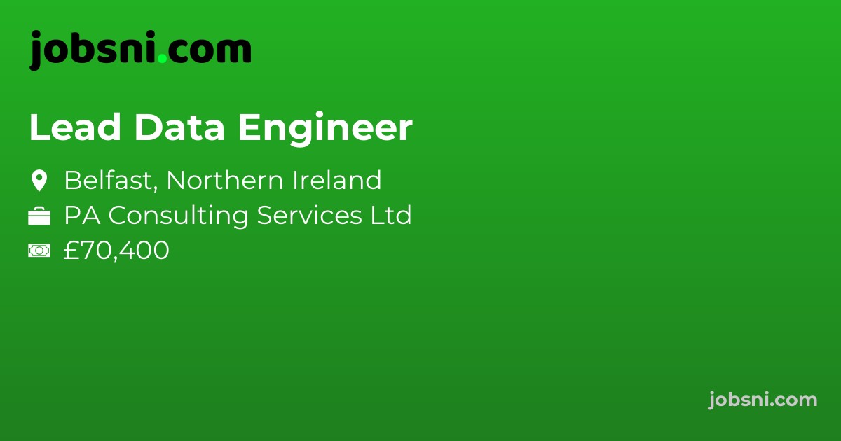 Lead Data Engineer - Apply Now