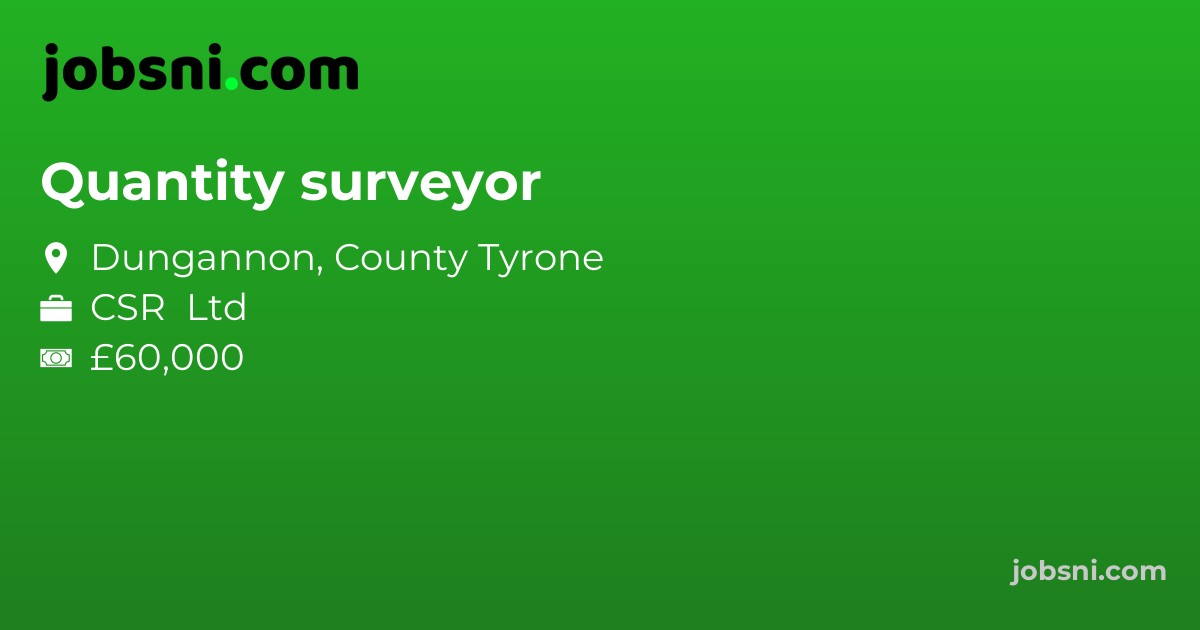 Quantity surveyor - Apply Now