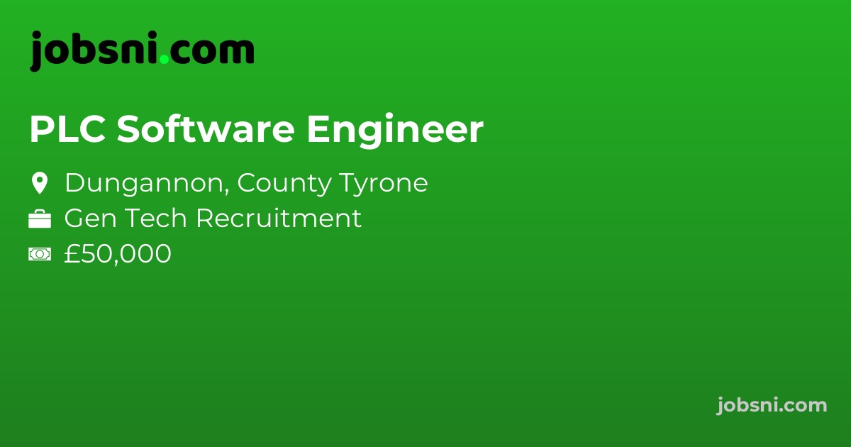 PLC Software Engineer - Apply Now
