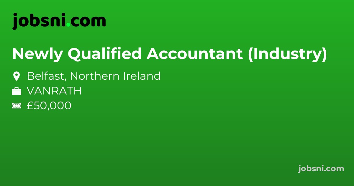 Newly Qualified Accountant (Industry) - Apply Now