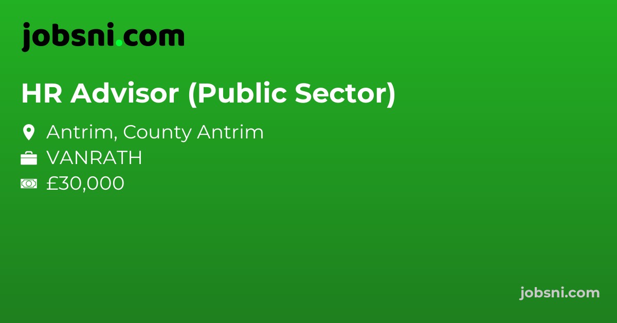 HR Advisor (Public Sector) - Apply Now
