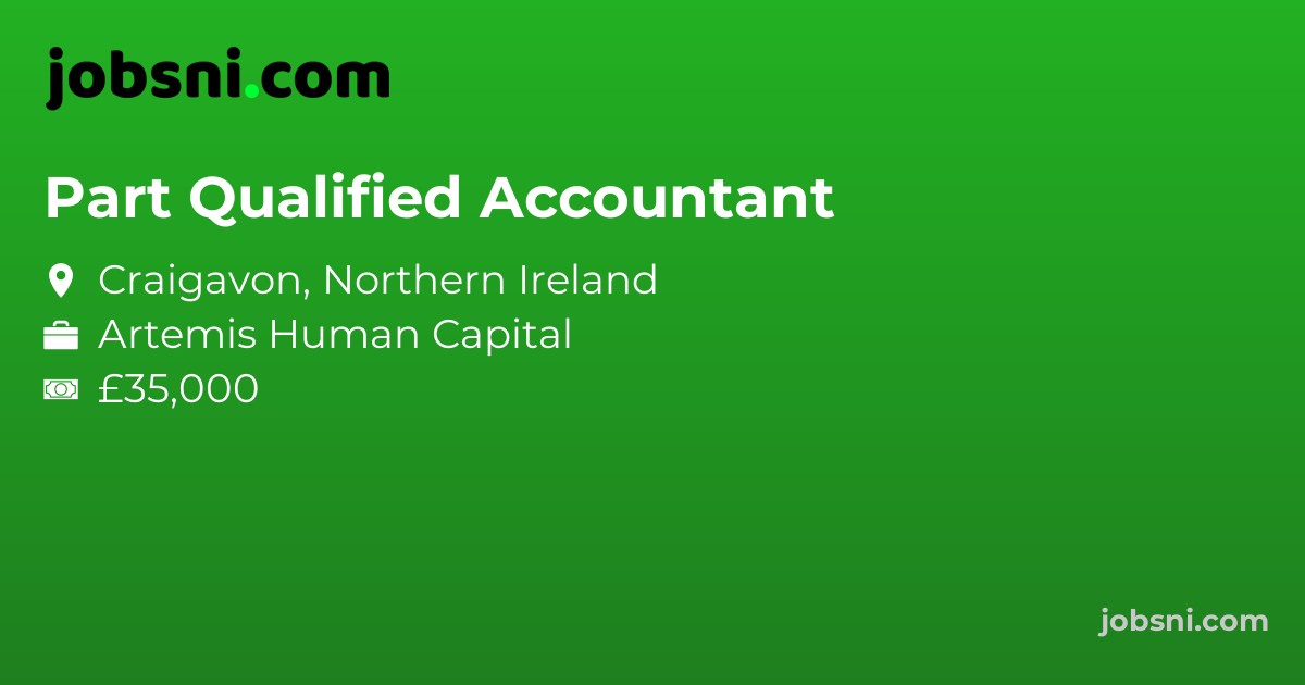 Part Qualified Accountant - Apply Now