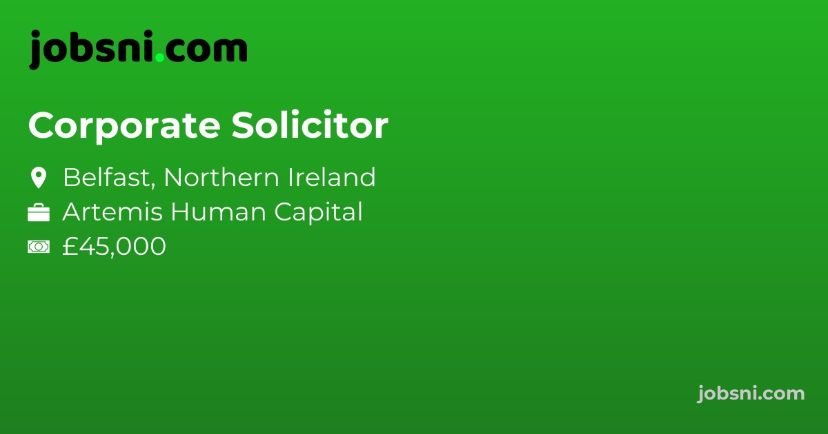 Corporate Solicitor - Apply Now