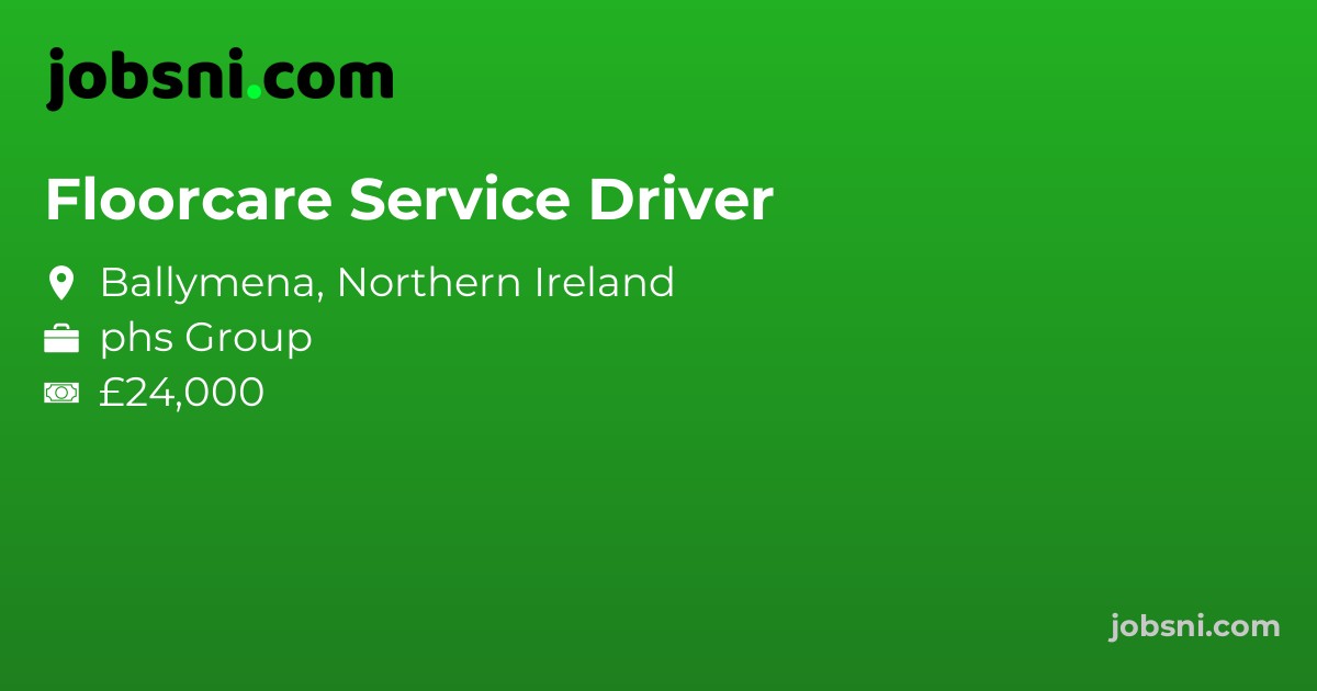 Floorcare Service Driver - Apply Now
