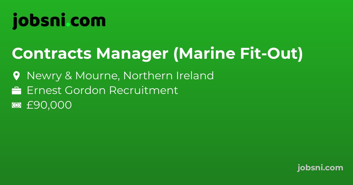 Contracts Manager (Marine Fit-Out) - Apply Now