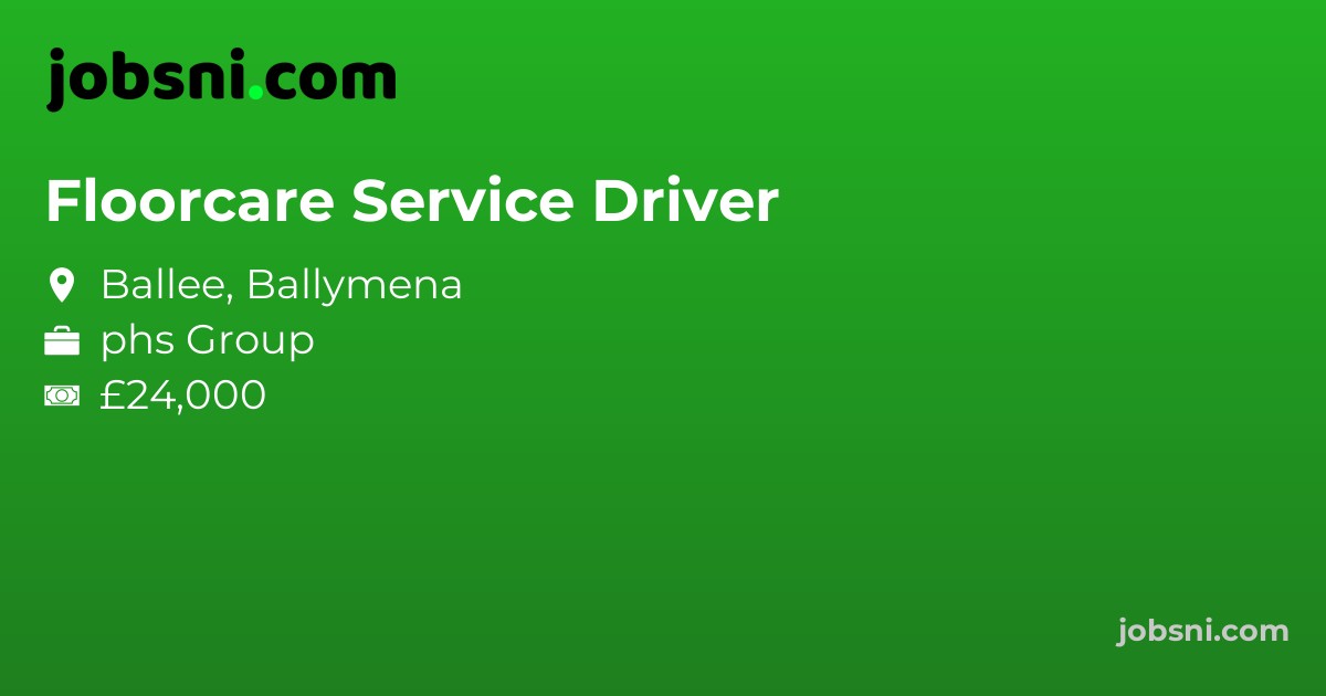 Floorcare Service Driver - Apply Now