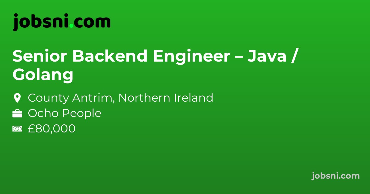 Senior Backend Engineer – Java / Golang - Apply Now