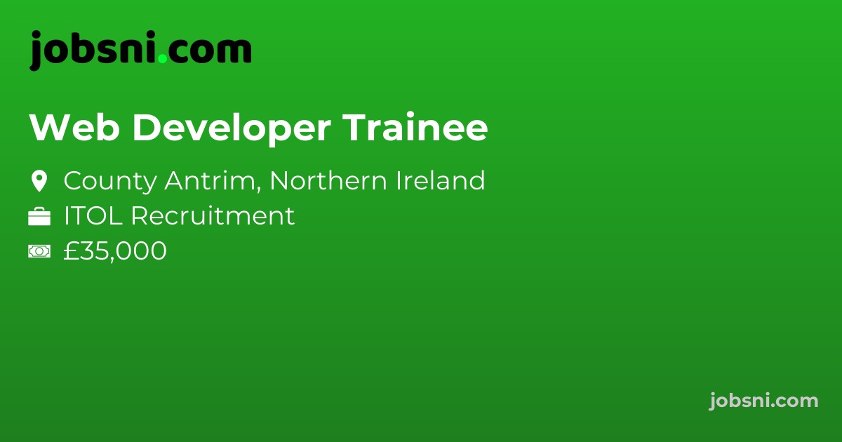 Web Developer Trainee - Apply Now