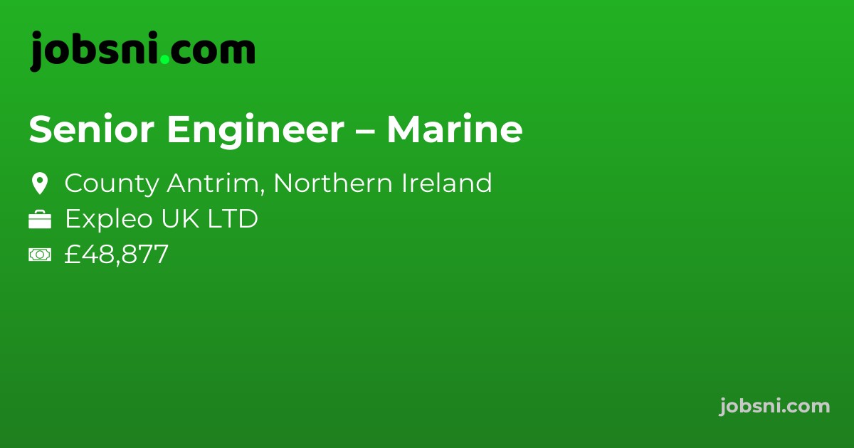Senior Engineer – Marine - Apply Now