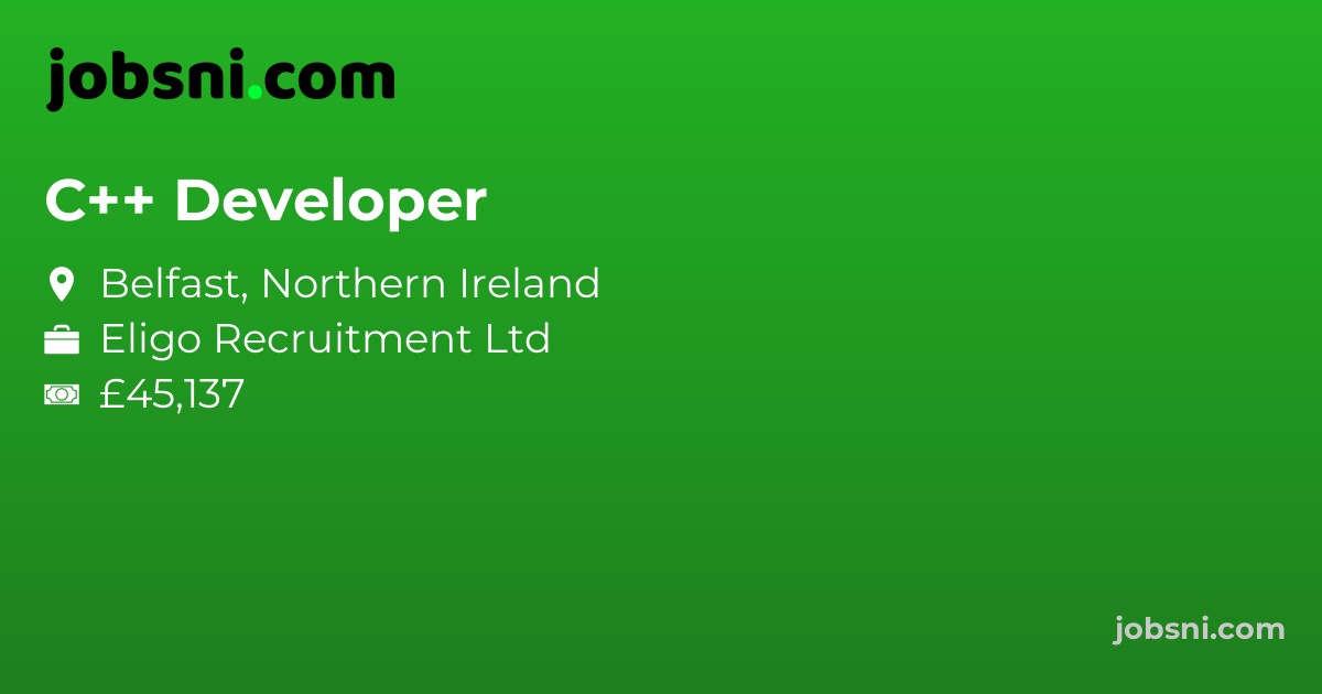 C++ Developer - Apply Now