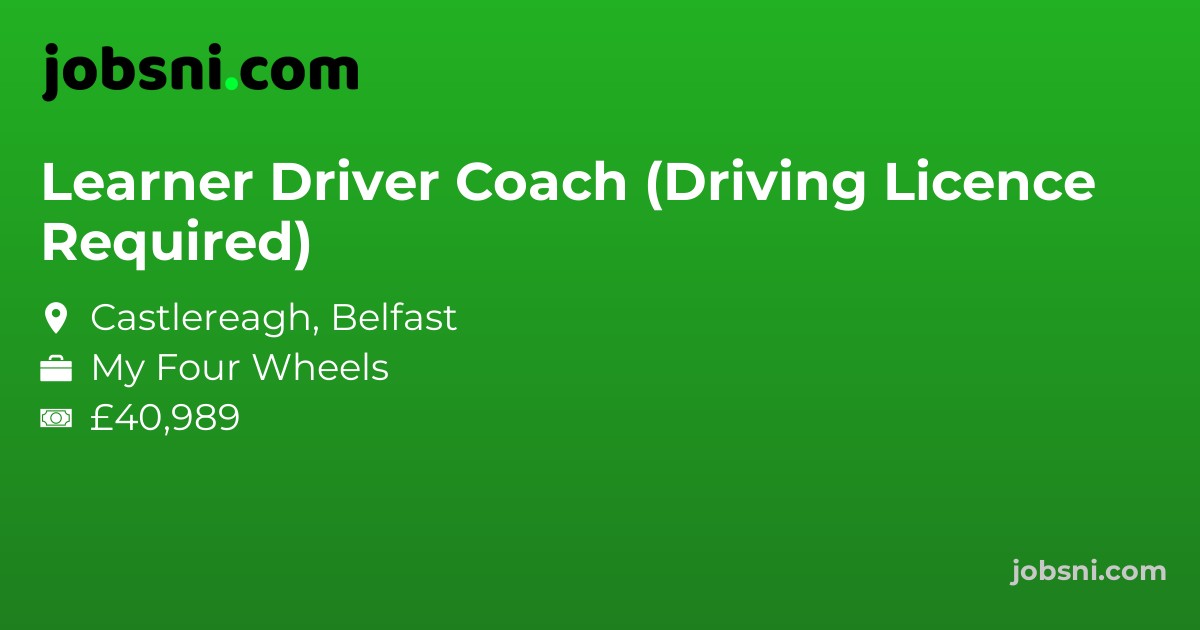Learner Driver Coach (Driving Licence Required) - Apply Now