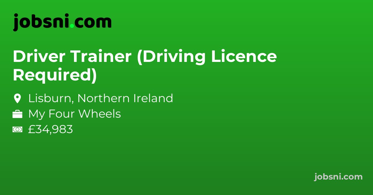 Driver Trainer (Driving Licence Required) - Apply Now