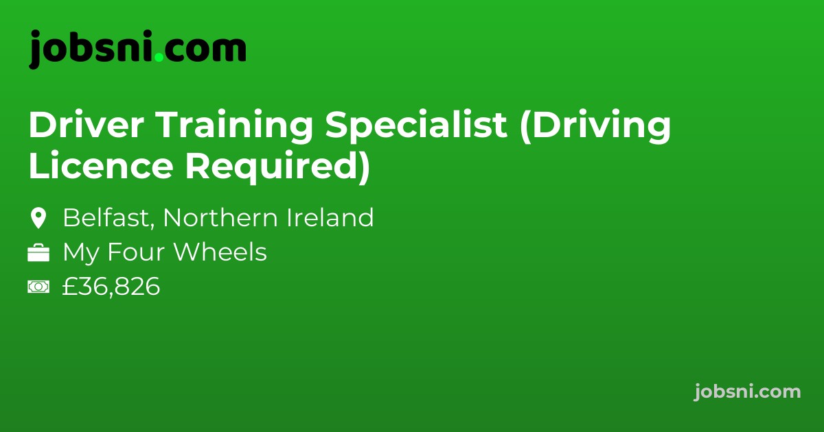 Driver Training Specialist (Driving Licence Required) - Apply Now