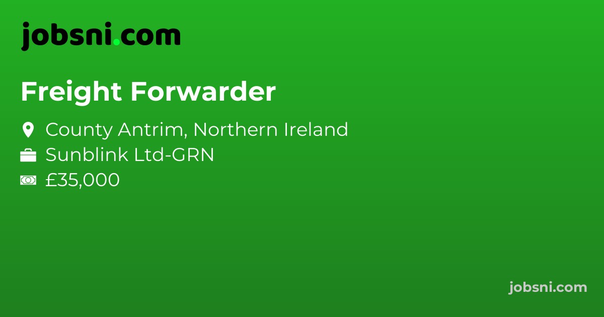 Freight Forwarder - Apply Now