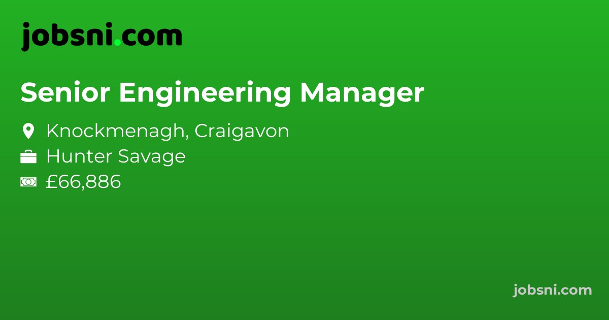 Senior Engineering Manager - Apply Now